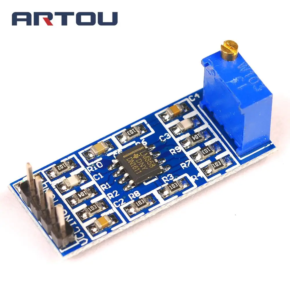 1PCS LM358 100 Gain Signal Amplification Module ...