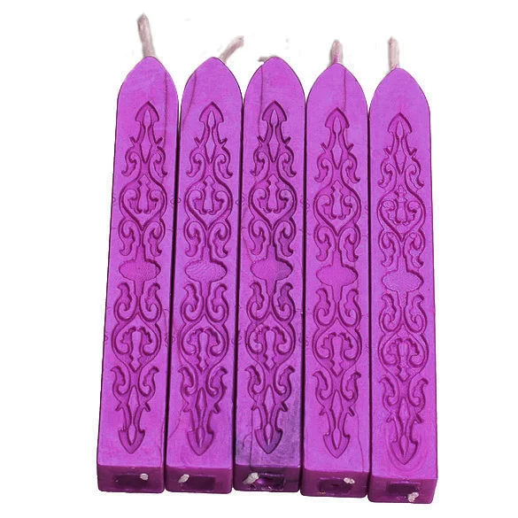  Colorful 5pcs Colorful Sealing Wax Stick Stamp Wax For Documents Sealing For Letters Wedding Invita