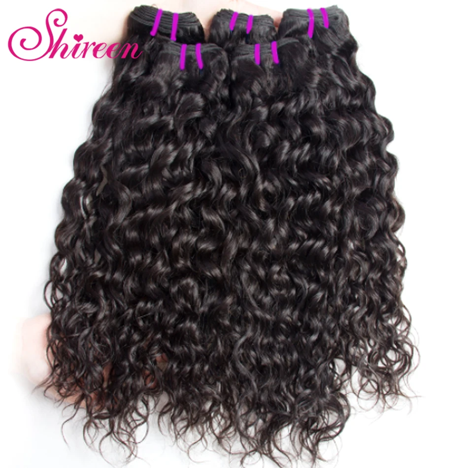 Human Hair Water Wave Bundles With Closure Shireen Malysian Hair Extension Remy Hair Weave 3 Bundle With Closure 4*4 bresiliens Human Hair Water Wave Bundles With Closure Shireen Malysian Hair Extension Remy Hair Weave 3 Bundle With Closure 4*4 bresiliens