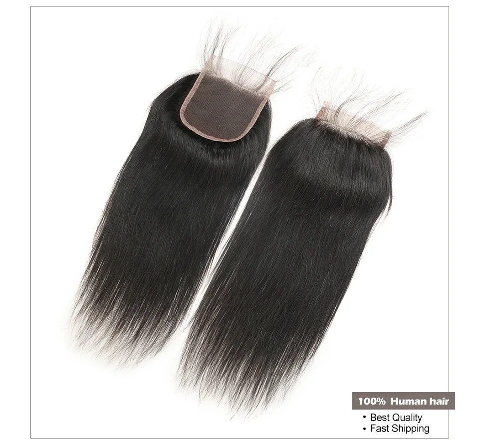 Hair Villa Human Hair 44 Swiss Lace Closure Brazilian Straight Hair Closure 8-20inch Free Middle 3 Part Closure With Baby Hair (5)