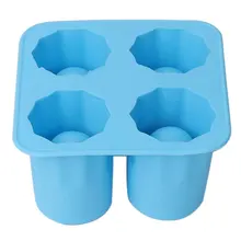 Объемные силиконовые формы 4 полости самодельный лед Maker Ho Применение держать Применение Кухня аксессуары мороженое подставка для вина для льда пудинг формы