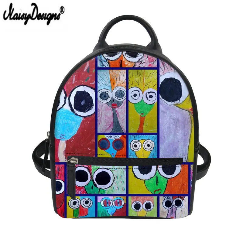 NOISYDESIGNS мини mochila женский рюкзак с рисунком Тоторо из искусственной кожи, рюкзаки для девочек, Модный женский рюкзак, женский рюкзак - Цвет: LMXL0689Z4