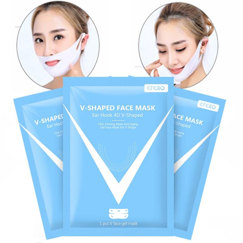 Инструменты для подтяжки лица 4D маски для лица для похудения уход за кожей тонкая маска для лица и шеи удаление двойной подбородок маска для кожи красота здоровье антицеллюлитная