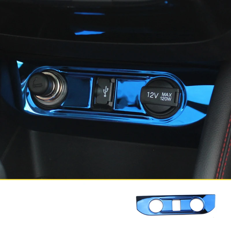 

lsrtw2017 stainless steel car USB charge panel trims decoration for changan cs55 2017 2018 2019