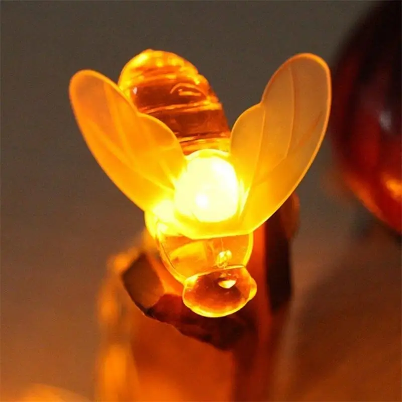 7 м 50 светодиодный s солнечный свет огни Открытый водонепроницаемый имитация Мёд пчелы светодиодный Сказочный свет шнура для сада