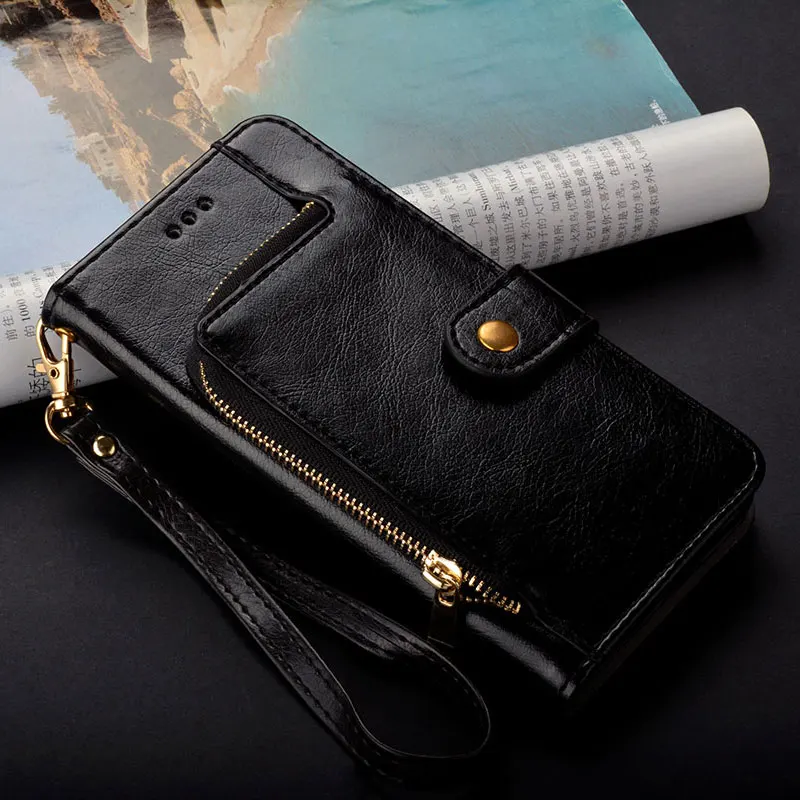 Чехол для xiaomi mi 9 mi 9 роскошный модный кожаный чехол с подставкой слот для карт кошелек сумка для xiaomi mi 9 чехол funda силиконовый чехол - Цвет: Black
