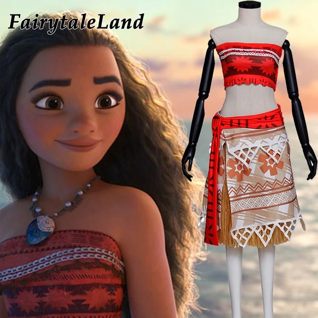 Newest movie Moana cosplay costume Halloween costumes for adult women