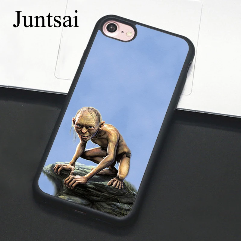 

Juntsai GOLLUM SMEAGOL LOTR Phone Case For iPhone 7 6 6s Plus Full Back Cover Soft TPU Cases For iPhone7 8 Plus X 5 5s SE