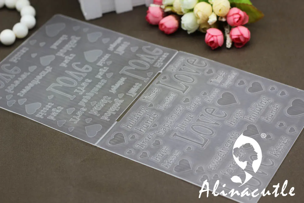 6 &quotX 6&quot пластиковая папка для тиснения alinaccraft love DIY альбом скрапбукинга