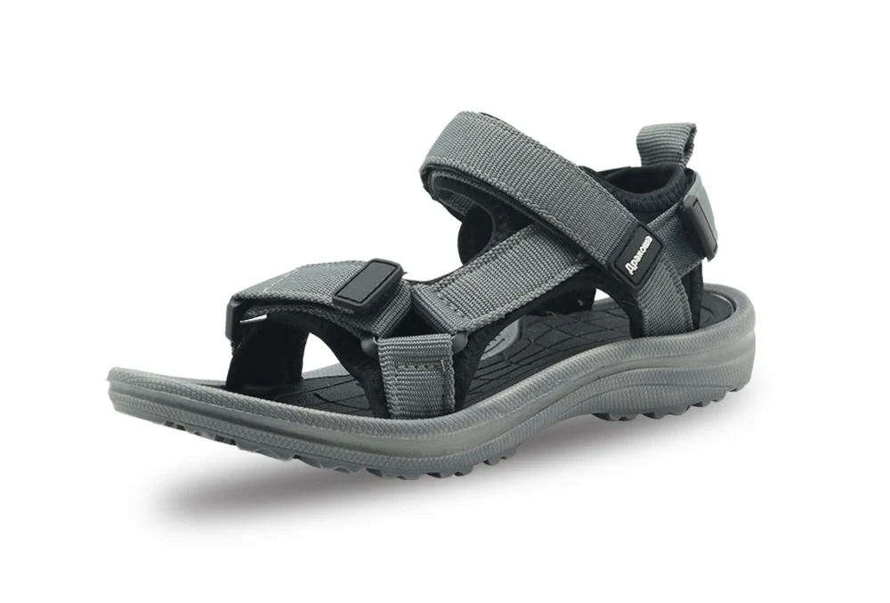 Apakowa/летние спортивные сандалии унисекс для маленьких мальчиков и девочек, с открытым носком, с 3 ремешками, для пляжной ходьбы Детская моющаяся быстросохнущая водонепроницаемая обувь
