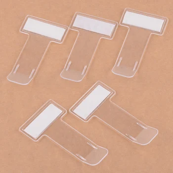 

beler Portable Clear Plastic Windscreen Car Parking Ticket Permit Holder Clip Card Mini Practical Fasteners