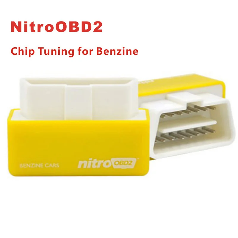 Супер OBD2 чип тюнинговая коробка NitroOBD2 для бензина/дизельного автомобиля чип тюнинговая коробка вилка и привод Nitro OBD2 ELM327 - Цвет: OBD2 Benzine