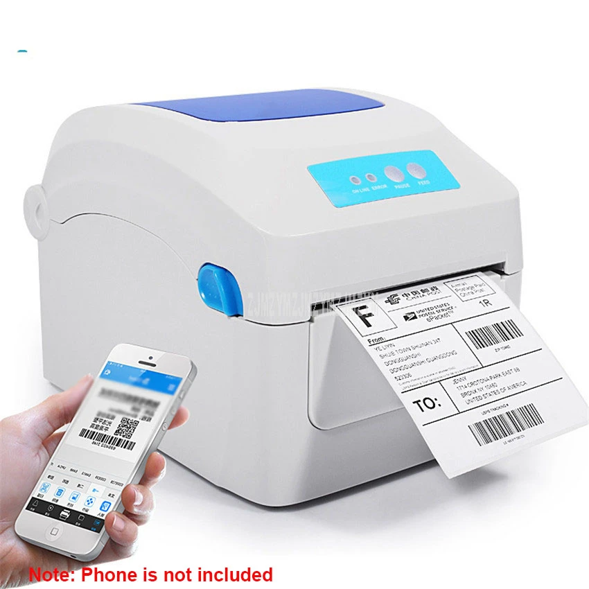 Barcode Printer 203dpi 104mm Width Printing Delivery Order Clothing Label Electronic Thermal Label Printing Machine GP1324D