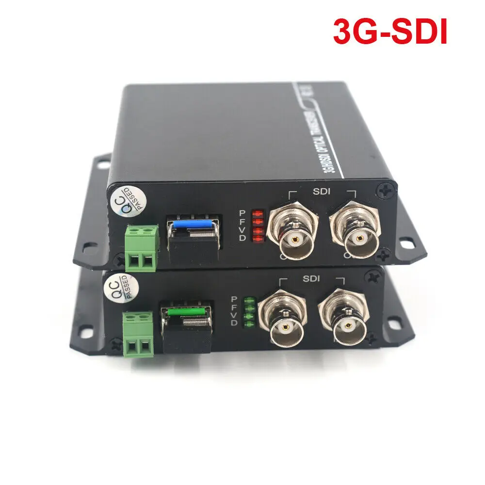 

3G-SDI Video/Audio over Fiber Optic Converters - SFP LC Singlemode fiber 20Km