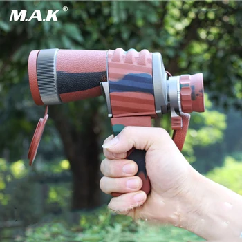 

2 Color HD Portable Handheld Telescope AD 10X50 Large Eyepiece Monocular with Detachable Handle for Hunting Outdoor Application