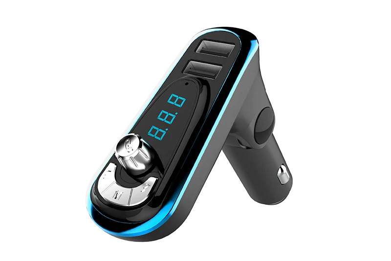 Bluetooth автомобильный комплект громкой связи fm-передатчик модулятор Автомобильный аудио mp3-плеер с детектором напряжения двойной USB Автомобильное зарядное устройство XM-129