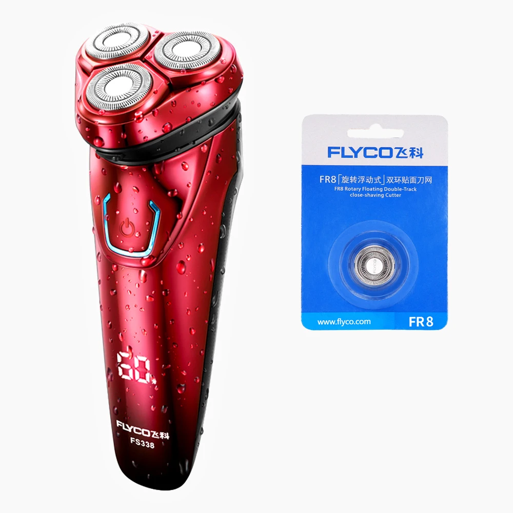Flyco Triple Blades Rotating Electric Shaver Rechargeable Electric