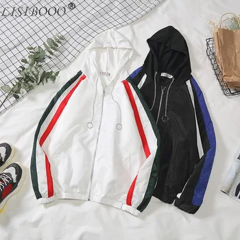 

Hooded Jackets Men New Patchwork Color Black Pullover Jacket Fashion Tracksuit Hooded Mens Jacket Loose Baseball Jacket Coat