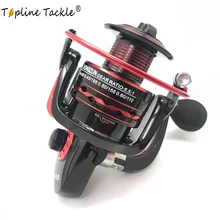 Topline Tackle Fishing Reel Ball Bearing Spinning Reel Carp 5.5:1 Saltwater Fishing Wheel Spinning Metal Handle 2 Spool Reels Co цена Topline Tackle Fishing Reel Ball Bearing Spinning Reel Carp 5.5:1 Saltwater Fishing Wheel Spinning Metal Handle 2 Spool Reels Co цены онлайн