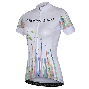 

KEYIYUAN Cycling clothes ladies summer sunscreen mountain bike bike shirt breathable outdoor sportswear