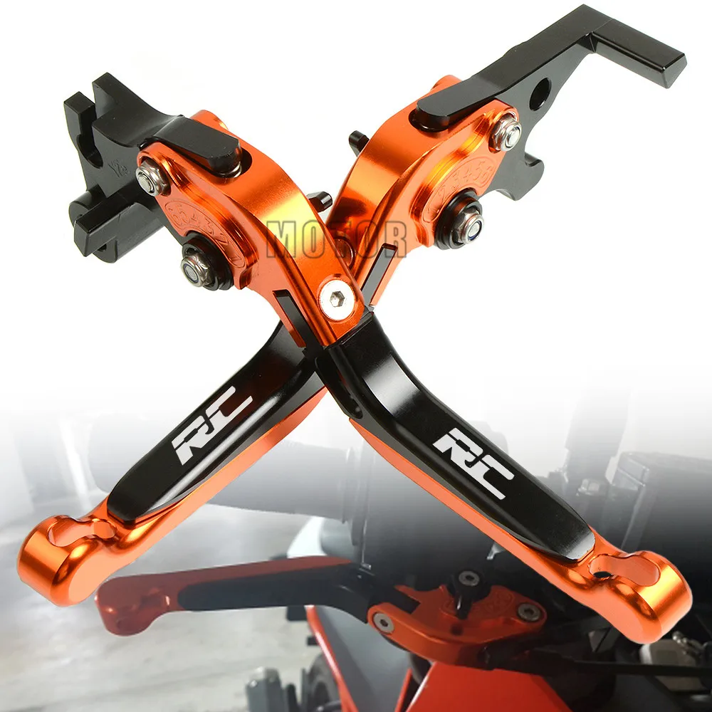 

CNC Aluminum Motorcycle Adjustable Folding Brake Clutch Levers For KTM RC200 RC390 RC125 RC 200 390 250 125 Duke Motorbike Fold