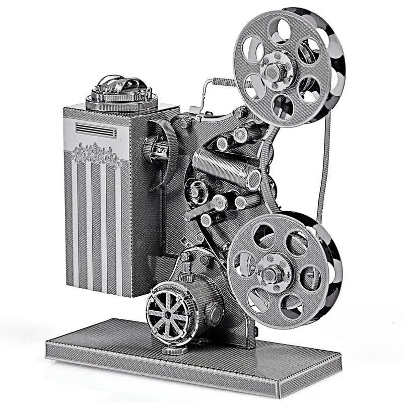 

Piececool Projector Movies DIY 3d Metal Nano Puzzle Assemble Model Kits P033-S Laser Cut Jigsaw Toys