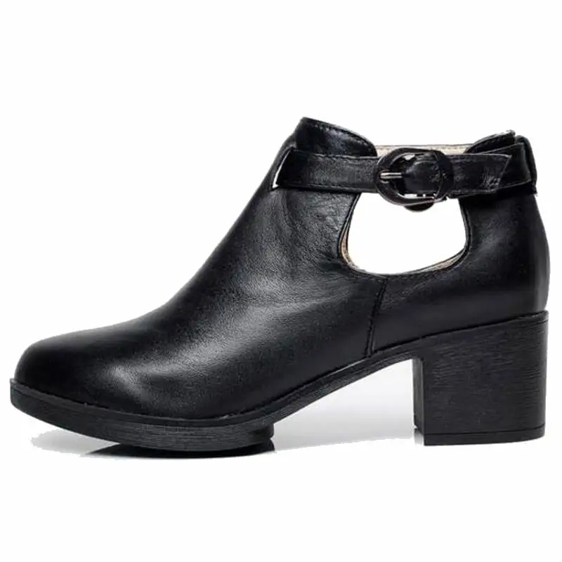 Hauts Véritable rouge Bout En Pompes Talons bleu Femme Noir Plate Chaussures Rouge Gladiateur Printemps Femmes 41 forme Rond Cuir XqEUS