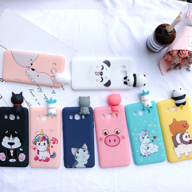 J3 J5 J7 3D чехол на samsung Galaxy J5 чехол Etui кавайный проект "Медвежонок" Единорог "силиконовый чехол для принципиально samsung J3 J5 J7 чехол