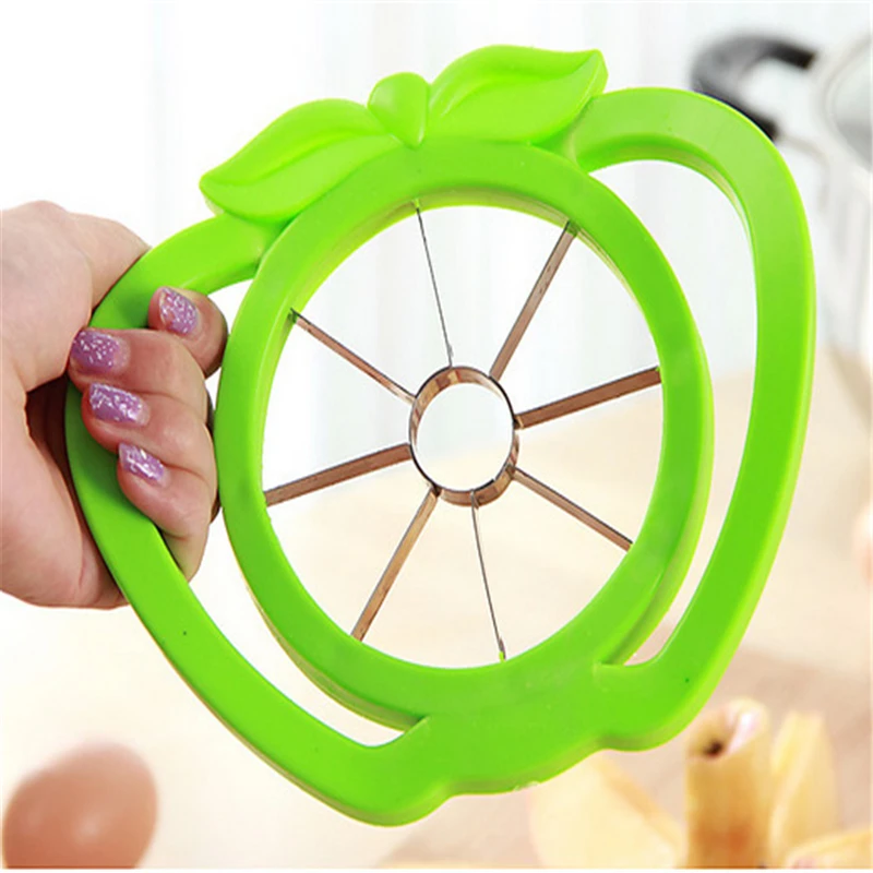 Cocina Accesorios Acero inoxidable Apple slicer fruta herramienta cortador cuchillo de la fruta de la cocina cozinha cocina. q