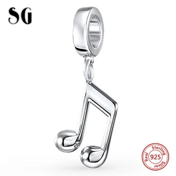 

Silver Galaxy Music Note Pendant Beads For Women Bracelet Fit Pandora Charms Silver 925 Original Fashion DIY Jewelry Gifts