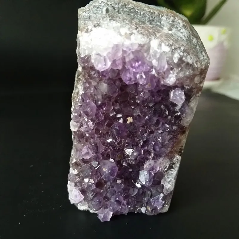 Natural stone amethyst geode quartz crystal cluster home decor Amethyst stones block