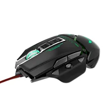 ZERODATE USB Проводная эргономичная мышь 3200 dpi Регулируемая Механическая мышь Beetle Креативные 3D Игровые мыши RGB прохладная подсветка Ночная