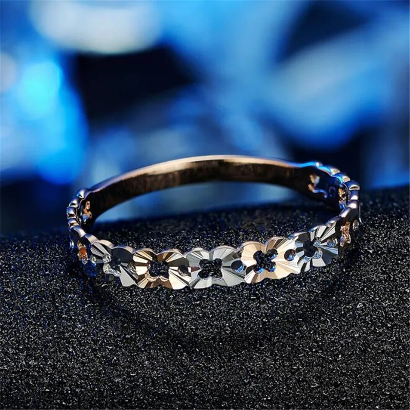 Модные 2 вида цветов цветы обручальные кольца для женщин Bijoux Anel Femme обручальное