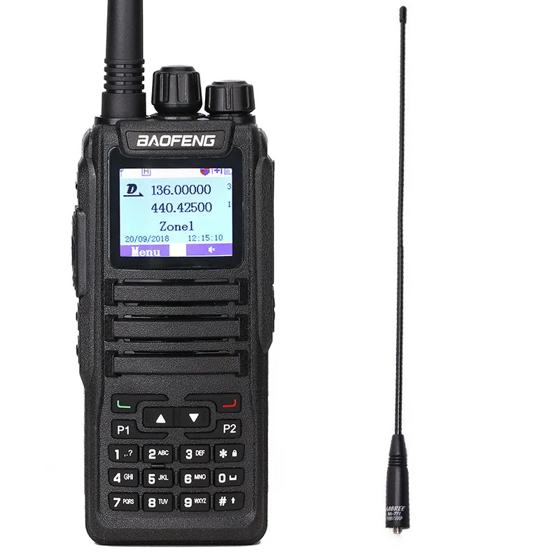 Baofeng DM-1701Walkie рации Dual Time слот DMR цифровой Tier1 и 2 3000 Каналы 10000 контакты радио DM1701 DM5r + NA-771 антенны