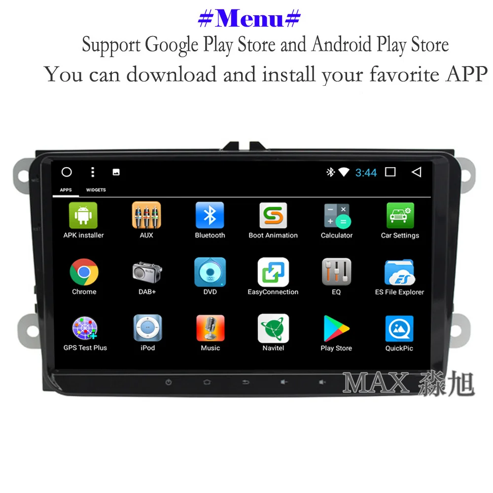 Discount MAX GPS Navigation System Android 8.1 Car DVD Player for TIGUAN EOS POLO PASSAT CC GOLF 5 6 Radio RDS DAB+ BT 4G WIFI map 1080P 2