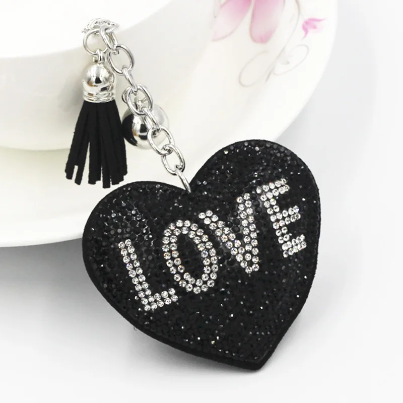 

Monkey Keychain Leather Tassel Silver Key Holder Metal Crystal Key Chain Keyring Charm Bag Auto Pendant Gift Wholesale Price