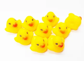 

60 pcs Super Small Yellow Duck Squeaky Bath Tub Toy Baby Rubber Bathing Party Favor Pinata Loot Gift Novelty Birthday Prize Gift