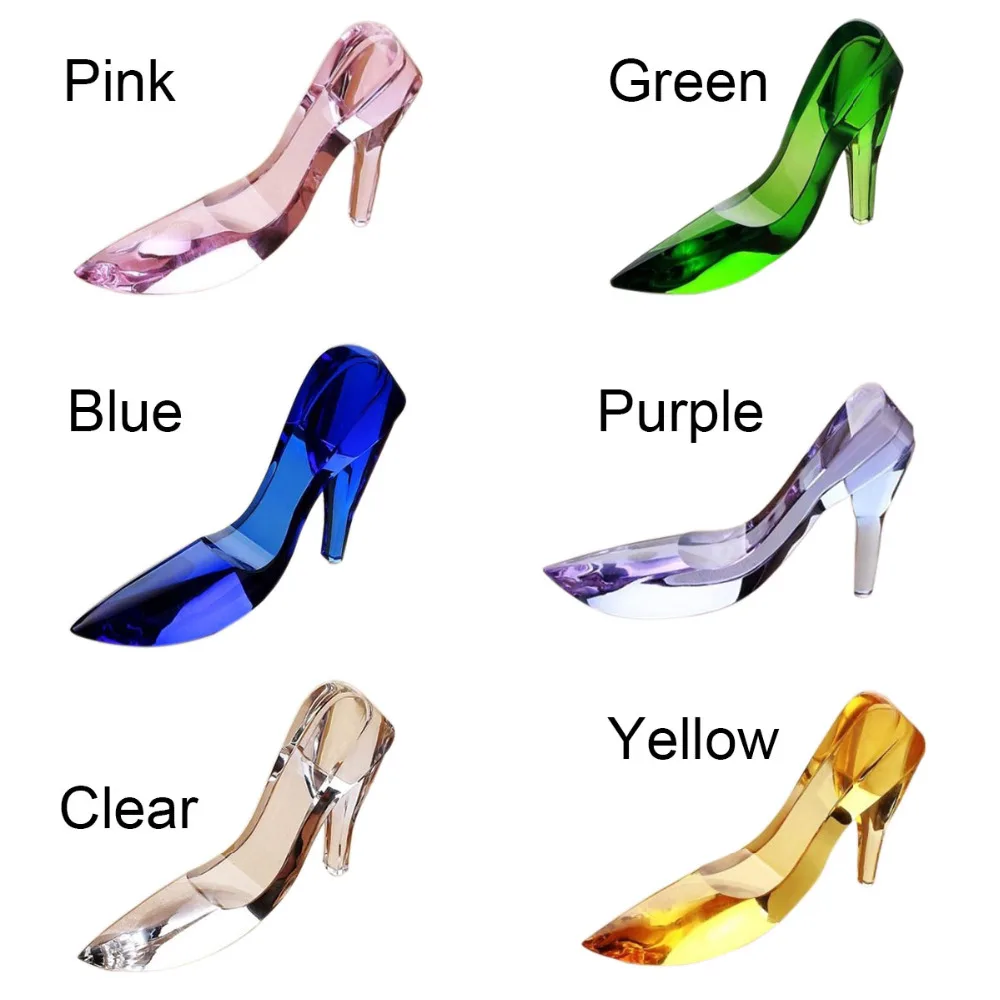 

Hot Fashion Simple Nordic Style Cinderella Glass Slipper Ornaments Home Decorations Wedding Birthday Part Gift Decor