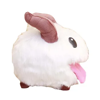 

Cute Game PUAL LOL Limited Poro Plush Stuffed Toy Figure Doll White Cute Mouse Cartoon Baby Toy