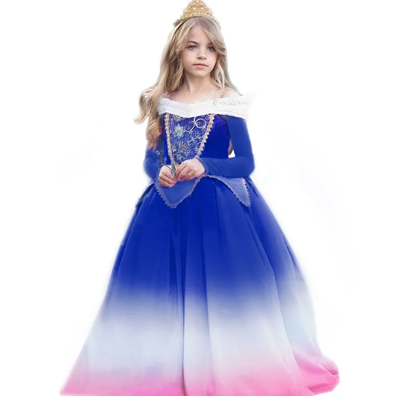 Костюмы для выступлений на Хэллоуин для девочек, элегантное платье с длинными рукавами для костюмированной вечеринки для девочек, подарок на вечеринку в честь Хэллоуина