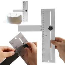 Регулируемый скребок для торта выпечка Хрустящие углы торты гребень металлический для края торта Гладкий из нержавеющей стали DIY инструмент для выпечки