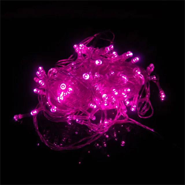 Pink String Lights Delectable 60M 60 LED Pink String Fairy Lights Christmas Wedding Garden Party Pink String Lights Delectable 60M 60 LED Pink String Fairy Lights Christmas Wedding Garden Party