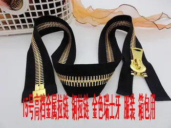 

15# copper metal zipper golden teeth 80cm 50pcs/lot open end zipper for repair sewing diy coat jackets bags,only allow custom