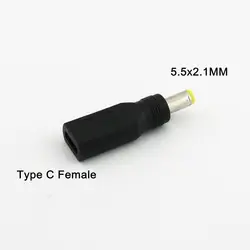 Шт. 1 шт. USB 3,1 Тип C женский мм до 2,1 мм x 5,5 мм Мужской DC мощность зарядки разъем адаптера