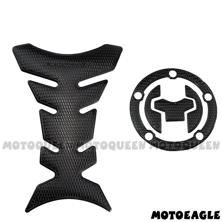 Мотоцикл газа топливного масла Кепки Танк Pad Cover Protector наклейки Стикеры для SUZUKI GSXR250 GSX250R DL250 DL650 DL1000 GSX-S1000 18 - Цвет: Black