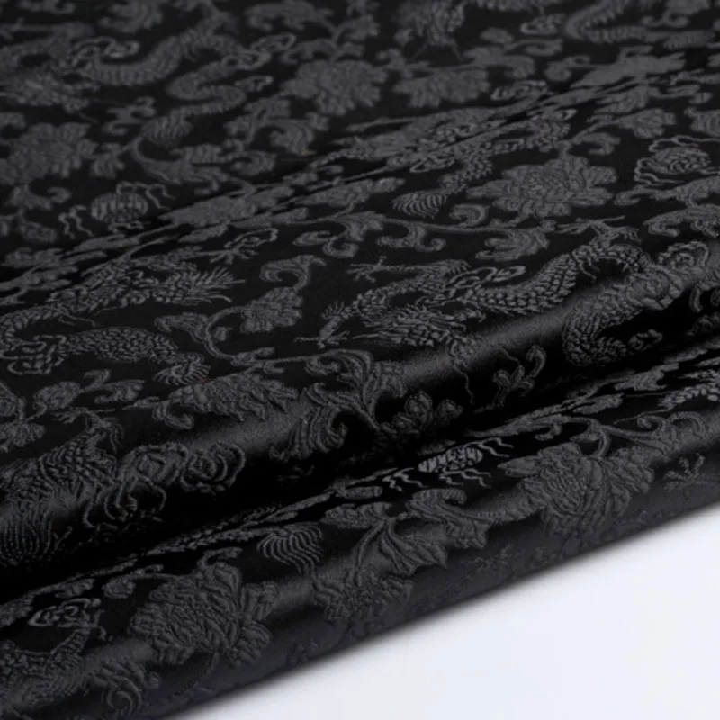 50x72 см традиционная королевская парча с изображением дракона ткань жаккардовая одежда костюм Лоскутная Ткань обивка мебель занавес материал