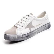 Livraison gratuite 2017 nouveau printemps de mode de femmes chaussures PU et toile confortable casual femmes casual chaussures