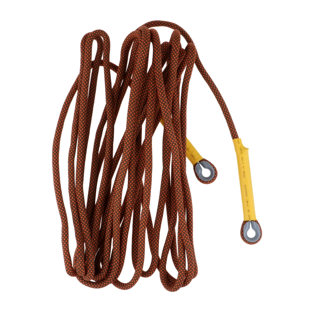 Perfeclan Safety Climbing Rope Cord for Tree Arborist Rappelling Rescue Escape Sling 10 m/33 ft 15KN Rock Climbing Rescue Rope