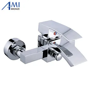 

Contemporary Tub Faucet with waterfall Spout Wall Mount wf11