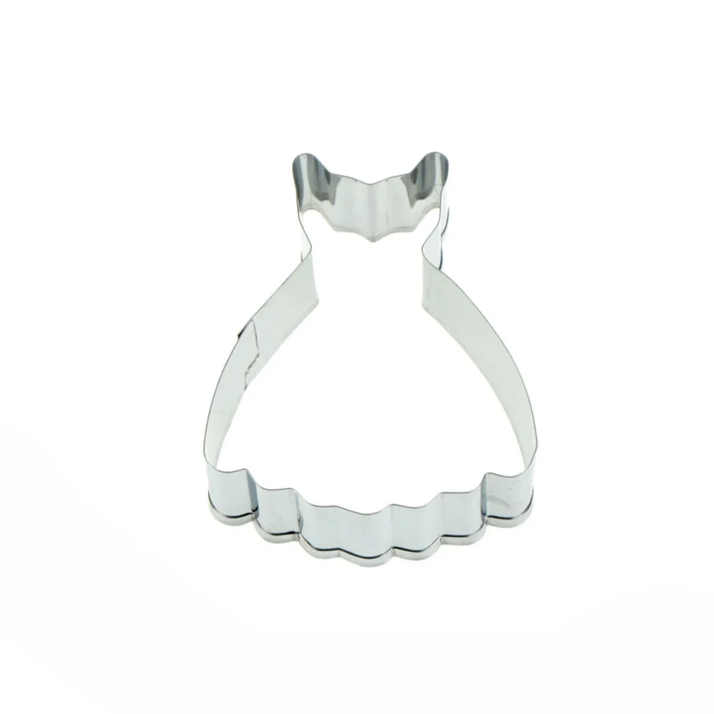 

MENGXIANG New 5.5*7.3cm Girl Favorite Cookie Cutter Metal Ballet Dress Cookie Cuttter Biscuit Mold